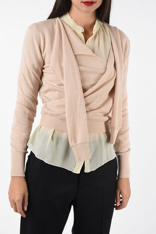 Cashmere Tie Neck Sweater