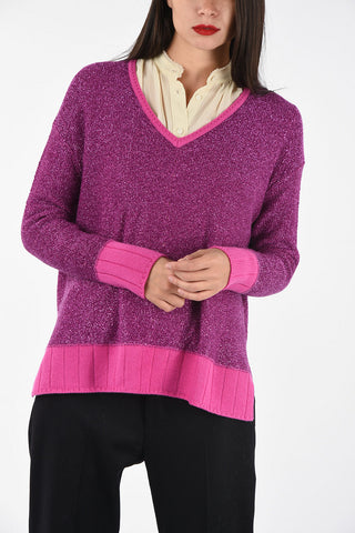 lurex v-neck sweater
