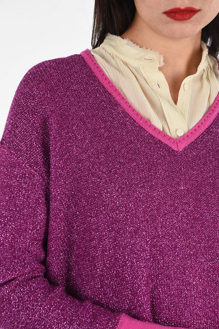 lurex v-neck sweater
