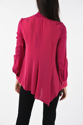 STUDIO tie neck blouse NUNZIO with cufflinks 
