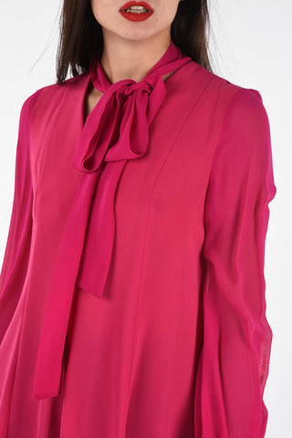 STUDIO tie neck blouse NUNZIO with cufflinks 