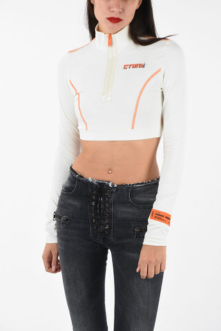Felpa Crop ACTIVE CTNMB con Chiusura Zip