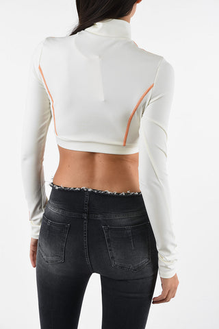 Felpa Crop ACTIVE CTNMB con Chiusura Zip