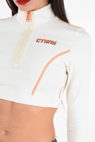 Felpa Crop ACTIVE CTNMB con Chiusura Zip