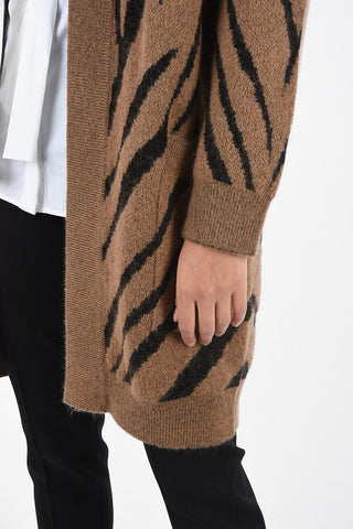 tiger-printed cardigan CARLO with pockets