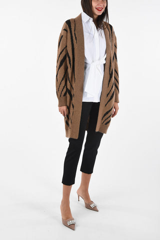 tiger-printed cardigan CARLO with pockets