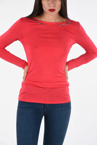 ARMANI JEANS Studded T-shirt