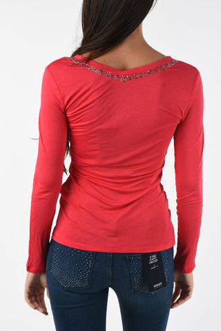 ARMANI JEANS Studded T-shirt
