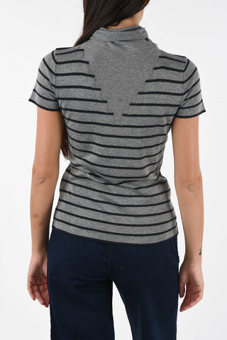COLLEZIONI Striped Knitted T-shirt