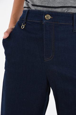 ARMANI JEANS Wide Leg Capri Jeans