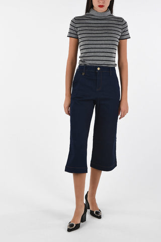 ARMANI JEANS Wide Leg Capri Jeans