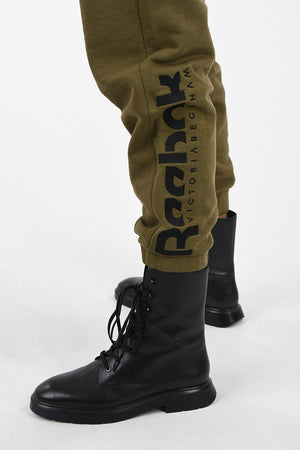 pantaloni joggers con banda logata in vita