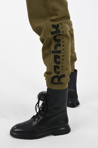 cotton joggers with logo waist band