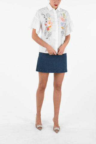 WEEKEND Shirt ANAGNI with Floral Embroideries