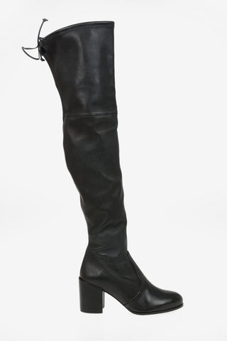 Leather Over the Knee TIELAND Pull On Boots 8.5cm