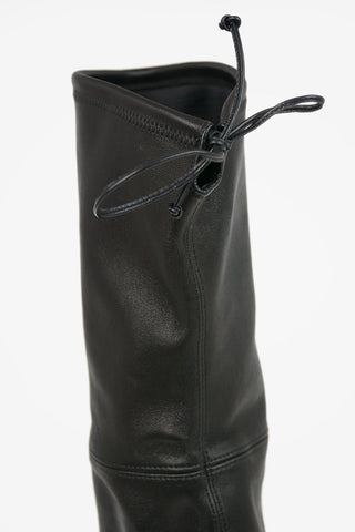 Leather Over the Knee TIELAND Pull On Boots 8.5cm