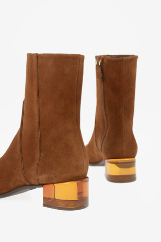 Suede CLODETTE Booties 4cm