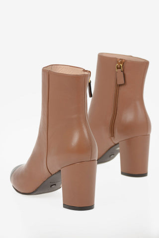 Leather JILL Booties 8cm