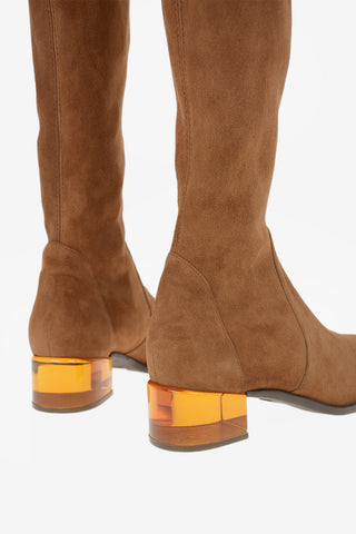 Over the Knee CHAROLET Suede Boots 4cm