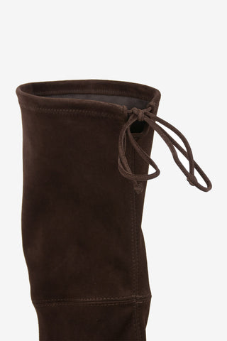 Suede LOWLAND Over the Knee Pull On Boots