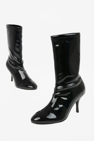 Vinyl SLAINE Sock Boots 10cm