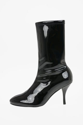 Vinyl SLAINE Sock Boots 10cm