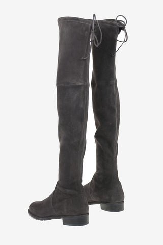 Stivali Pull On Sopra al Ginocchio LOWLAND in Suede
