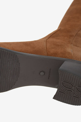 Suede RESERVE Knee Length Pull On Boots 4cm
