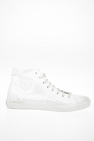 Leather Vintage Effect Sneakers