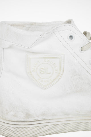 Leather Vintage Effect Sneakers