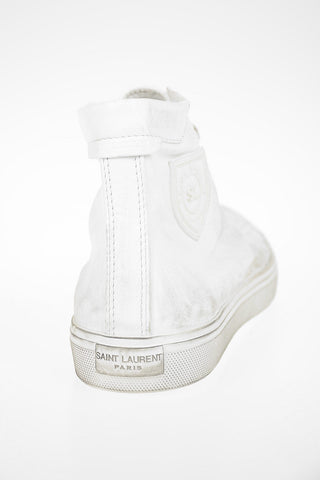 Leather Vintage Effect Sneakers