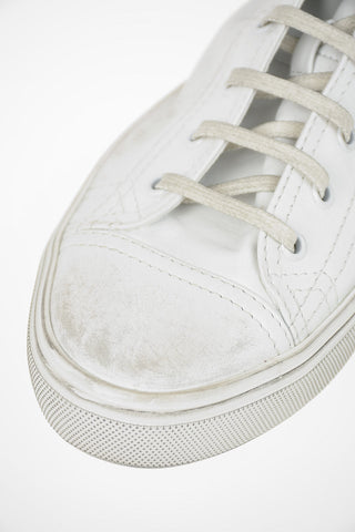 Leather Vintage Effect Sneakers