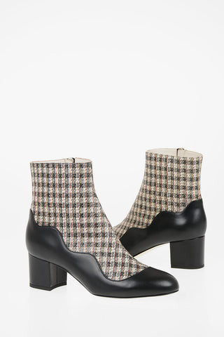 5cm Waxed Fabric BABY GIRL Ankle Boot