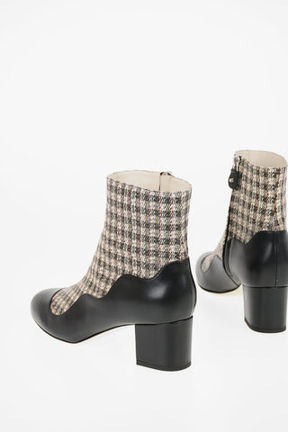 5cm Waxed Fabric BABY GIRL Ankle Boot