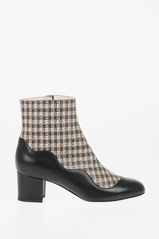 5cm Waxed Fabric BABY GIRL Ankle Boot