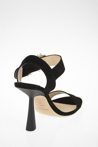 Decolletè in Suede con Dettaglio Gioiello 8cm