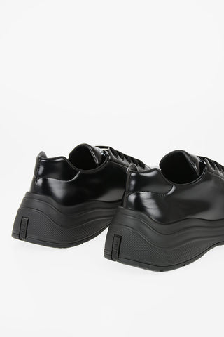 Brushed Leather Sneakers