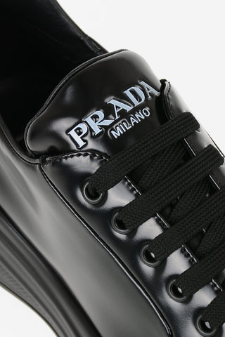 Brushed Leather Sneakers