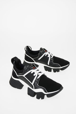 leather and neoprene Sneakers