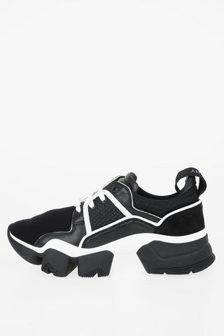 leather and neoprene Sneakers