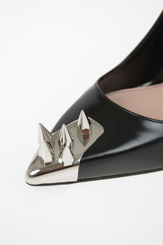 10 cm leather Pumps