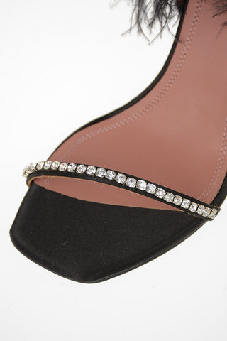 Sandalo in Seta con Dettaglio Strass 10cm