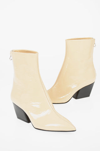 7cm Patent Leather DAHLIA Ankle Boots