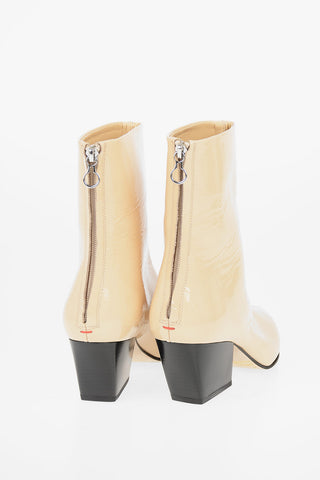 7cm Patent Leather DAHLIA Ankle Boots