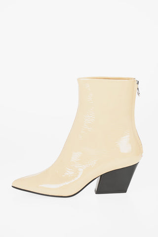 7cm Patent Leather DAHLIA Ankle Boots