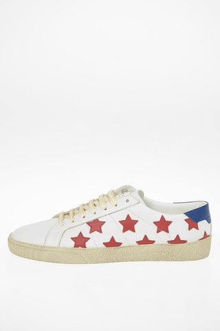 Sneaker in Pelle Ricamo Stelle