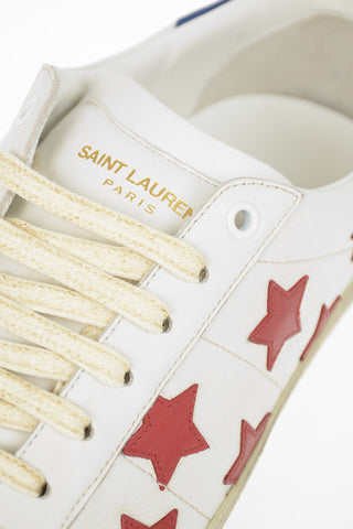 Sneaker in Pelle Ricamo Stelle