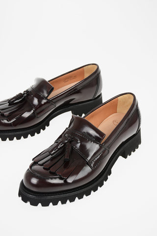 leather CATRINA Kiltie loafers