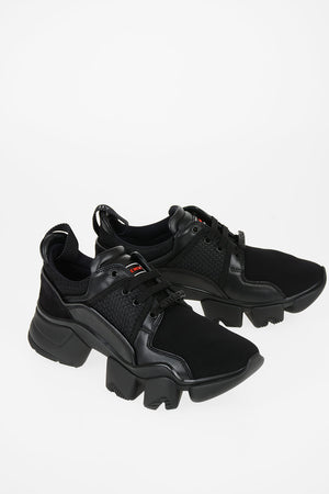 leather and neoprene Sneakers