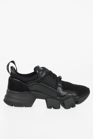 leather and neoprene Sneakers
